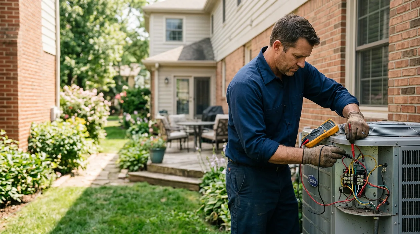 HVAC technician working near Woodland, CA